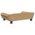 Canapea pentru copii, maro, 70x45x26 cm, catifea GartenMobel Dekor