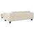 Canapea pentru copii cu taburet crem 100x50x30 cm catifea GartenMobel Dekor