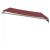 Copertină retractabilă manual cu LED, vișiniu, 300x250 cm GartenMobel Dekor