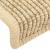 Covorașe autoadezive pentru scări, 15 buc., bej 65x21x4cm sisal GartenMobel Dekor