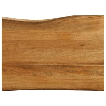 Blat masă cu margini naturale, 70x60x2,5 cm, lemn masiv mango GartenMobel Dekor