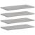 Rafturi de perete, 4 buc., gri sonoma, 60x30x1,5 cm, lemn GartenMobel Dekor