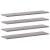 Rafturi de perete, 4 buc., gri sonoma, 80x20x1,5 cm, lemn GartenMobel Dekor