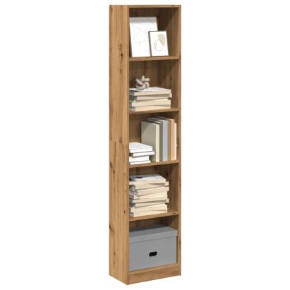 Bibliotecă, stejar artizanal, 40x24x176 cm, lemn prelucrat GartenMobel Dekor