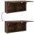 Dulap perete de baie, stejar maro, 80x25x40 cm, lemn prelucrat GartenMobel Dekor