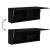Dulap de perete de baie, negru, 100x25x40 cm, lemn prelucrat GartenMobel Dekor