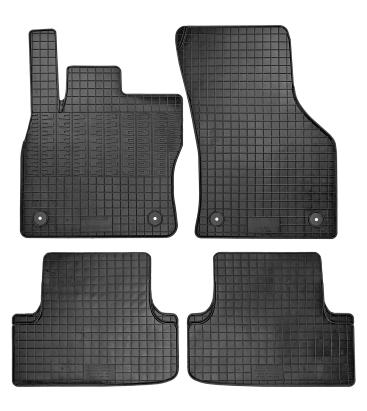 Set covorase auto din cauciuc Audi A3 3 usi (8V) 2012-2020; Seat Leon 3 (5F) 2013-2020; VW Golf 7 (5G) 2012-, Golf 8 2019-, Golf 8 GTI 2020-; cu prelungire zona repaus, negre AutoDrive ProParts