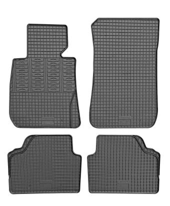 Set covorase auto din cauciuc Bmw Seria 3 [E90 E91] [Sedan Combi] 2005-2010; Bmw X1 E84 2009-2015, cu sistem fixare, Negre AutoDrive ProParts