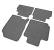 Set covorase auto din cauciuc Hyundai Kona 2 (SX2) 2023- Benzina; Hyundai Kona 2 (SX2) 2023-, Hybrid, Negre AutoDrive ProParts