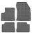 Set covorase auto din cauciuc Jeep Avenger 2023- , Electric; Fiat 600e 2023-; Alfa Romeo Junior 2024- , Electric, Negre AutoDrive ProParts