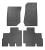 Set covorase auto din cauciuc Jeep Wrangler 3 (JK) 2007-2018, Negre AutoDrive ProParts
