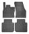 Set covorase auto din cauciuc Skoda Kodiaq (NS) 2016-2024; VW Tiguan Allspace 2017-2024; Seat Tarraco 2018- , cu prelungire zona repaus, Negre AutoDrive ProParts