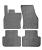 Set covorase auto din cauciuc VW Golf Sportsvan 2014-2024 , cu prelungire zona repaus, Negre AutoDrive ProParts