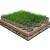 Grilaje de gazon, 16 buc., verde, 60 x 40 x 3 cm, plastic GartenMobel Dekor