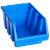 Cutii de depozitare stivuibile, 20 buc., albastru, plastic GartenMobel Dekor