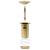 Ventil scurgere push, funcție de preaplin, auriu 6,4x6,4x9,1 cm GartenMobel Dekor