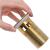 Ventil scurgere push, funcție de preaplin, auriu 6,4x6,4x9,1 cm GartenMobel Dekor