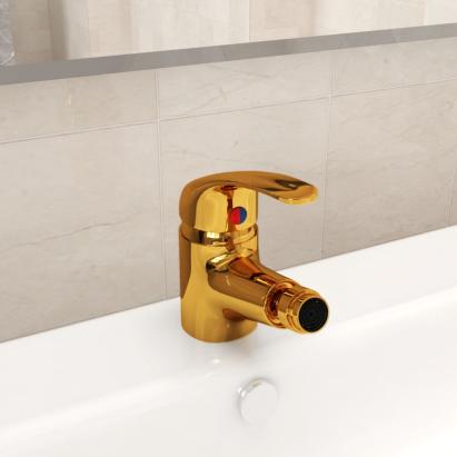 Baterie mixer pentru bideu baie, auriu, 13x12 cm GartenMobel Dekor