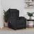 Fotoliu de masaj electric rabatabil, negru, textil GartenMobel Dekor