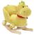 Balansoar animal cu spătar dragon pluș 60x32x53 cm verde lime GartenMobel Dekor