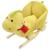 Balansoar animal cu spătar dragon pluș 60x32x53 cm verde lime GartenMobel Dekor