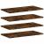 Rafturi perete 4 buc. stejar fumuriu 60x30x1,5 cm lemn compozit GartenMobel Dekor