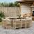 Set mobilier de grădină cu perne, 11 piese, bej, poliratan GartenMobel Dekor