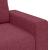 Set canapea cu perne, 3 piese, roșu vin, material textil GartenMobel Dekor