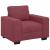 Set canapea cu perne, 3 piese, roșu vin, material textil GartenMobel Dekor