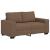 Set de canapele cu perne, 3 piese, maro, textil GartenMobel Dekor