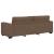 Set de canapele cu perne, 3 piese, maro, textil GartenMobel Dekor