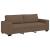 Set de canapele cu perne, 3 piese, maro, textil GartenMobel Dekor