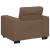 Set de canapele cu perne, 3 piese, maro, textil GartenMobel Dekor