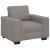 Set de canapea cu perne, 3 piese, gri taupe, material textil GartenMobel Dekor