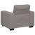 Set de canapea cu perne, 3 piese, gri taupe, material textil GartenMobel Dekor