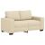Set de canapele cu perne, 3 piese, crem, textil GartenMobel Dekor
