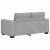 Set de canapele cu perne, 3 piese, gri nor, textil GartenMobel Dekor