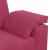Set canapea cu perne, 3 piese, roșu vin, catifea GartenMobel Dekor