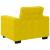 Set de canapele cu perne, 3 piese, galben, catifea GartenMobel Dekor