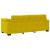 Set de canapele cu perne, 3 piese, galben, catifea GartenMobel Dekor
