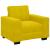 Set de canapele cu perne, 3 piese, galben, catifea GartenMobel Dekor
