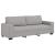 Set de canapele cu perne, 2 piese, gri nor, textil GartenMobel Dekor
