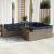 Set canapele grădină perne 11 piese, gri, poliratan/lemn acacia GartenMobel Dekor