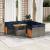 Set canapele grădină cu perne 9 piese gri poliratan/lemn acacia GartenMobel Dekor
