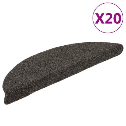 Covorașe scară autoadezive 20 buc Antracit 56x17x3 cm GartenMobel Dekor