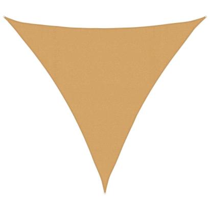 Pânză parasolar, nisipiu, triunghiular, 4x4x4 m, HDPE, 160 g/m² GartenMobel Dekor