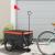 Remorcă pentru biciclete negru/portocaliu, 30 kg, fier GartenMobel Dekor