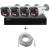 Kit supraveghere Dahua 4 camere 4MP Microfon PoE lentila 2.8mm IR 40m Lumina Alba 30m, NVR WizSense 4 canale PoE 8MP si cablu UTP CAT5 20m SafetyGuard Surveillance