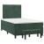 Pat box spring cu saltea, verde închis, 120x200 cm, catifea GartenMobel Dekor