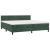 Pat box spring cu saltea, verde închis, 200x200 cm, catifea GartenMobel Dekor